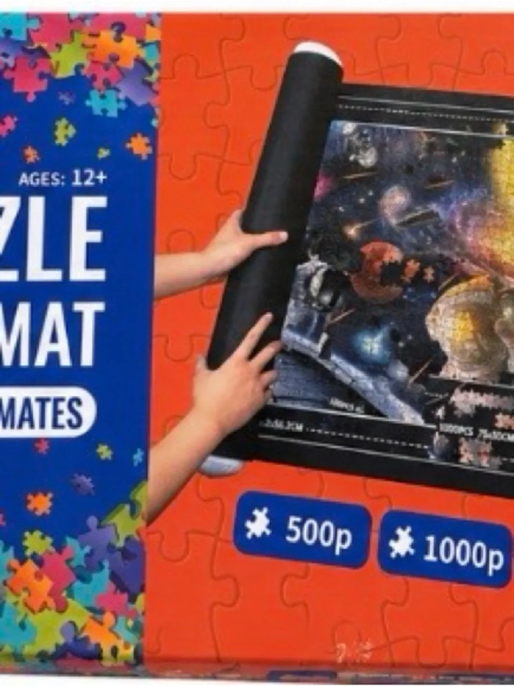 Black Puzzle Mat for Jigsaw Storage and Transport New Adults or Children
